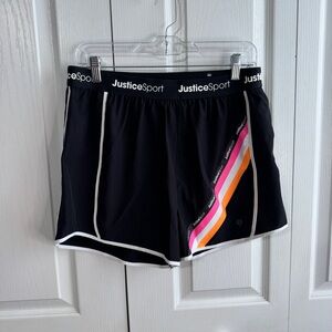 Justice Sport lined running shorts size XLP 16P 18P
